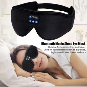 3D Bluetooth Schlafkopfhörer Augenmaske Musik Spielen Stirnband Headset Weich Elastisch Bequeme Musik Kopfhörer Augenmaske Reisen