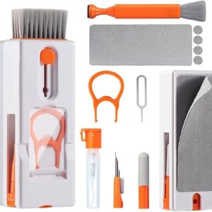 Vinabo 11 in 1 Keyboard Cleaning Kit, Keyboard Cleaner, Brush Cleaner Tool for Airpods iPhone iPad Headphones Phone Camera Laptop Computer