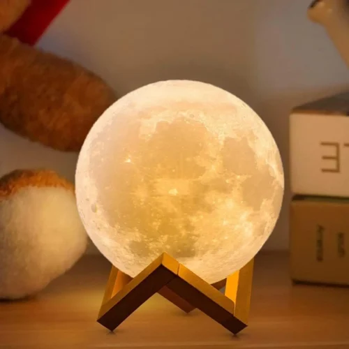 3D Mondlicht mit Holzständer